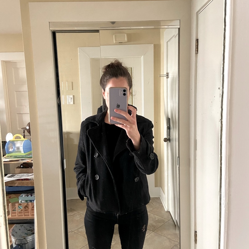 55% Wool Pea Coat.